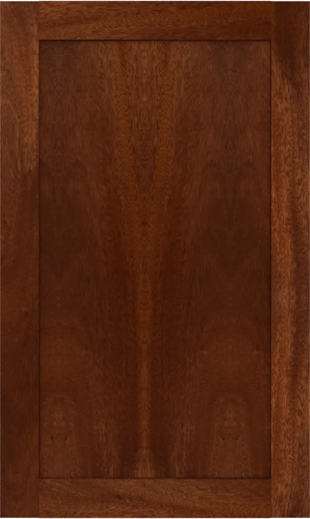 Custom Sapele Flat Panel Cabinet Doors | Estate Millwork Product Image
