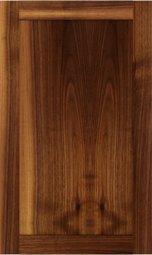 Custom Walnut Flat Panel Cabinet Doors | Estate Millwork Product Image