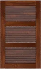 Louvered 33 33 33  Sapele  Cabinets