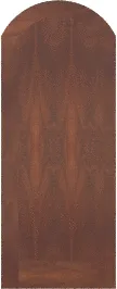Arched  Crescent  Sapele  Doors