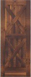 Barn  Double  X  Walnut  Doors