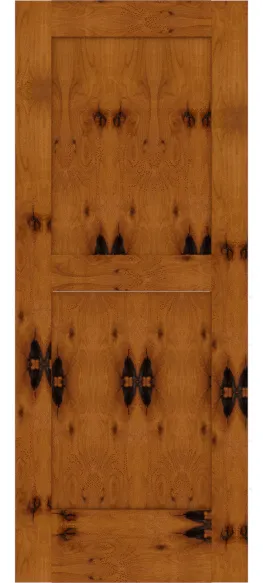 Custom Knotty Alder Flat Panel Doors | Estate Millwork Product Image
