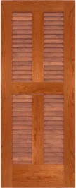 Louvered  Biscane  Cherry  Doors