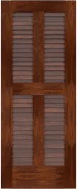 Louvered  Biscane  Sapele  Doors