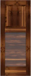 Louvered  Havana  Walnut  Doors