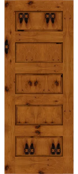 Custom Knotty Alder Raised Panel Doors | Estate Millwork Product Image