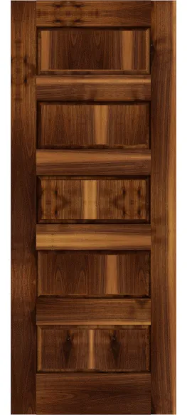 Custom Walnut Raised Panel Doors | Estate Millwork Product Image