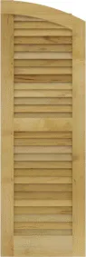 Arched Asheville Maple Shutters