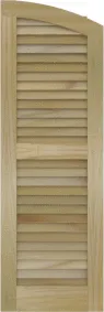 Arched Asheville Poplar Shutters