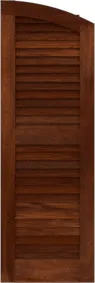 Arched Asheville Red Oak Shutters