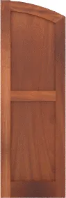 Arched  Grace  Mahogany  Shutters
