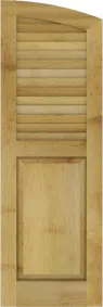 Arched Lighthouse Maple Shutters