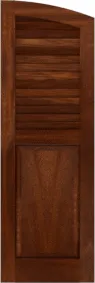 Arched Lighthouse Red Oak Shutters