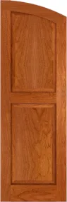 Arched Stone Harbor Cherry Shutters