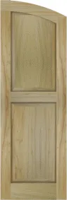 Arched Stone Harbor Poplar Shutters