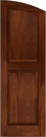 Arched Stone Harbor Red Oak Shutters