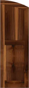 Arched Williamsburg Walnut Shutters