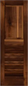 Combination  Back  Bay  Walnut  Shutters