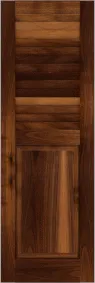 Combination  Lighthouse  Walnut  Shutters