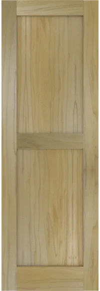 Custom Poplar Flat Panel Shutters | Estate Millwork Product Image