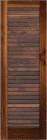 Louvered  Charleston  Walnut  Shutters