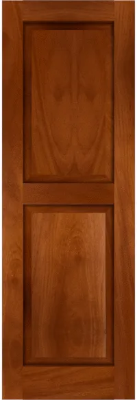 Custom Mahogany Raised Panel Shutters: Handcrafted in USA | Estate Millwork Product Image