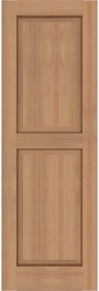 Custom Western Red Cedar Raised Panel Shutters | Estate Millwork Product Image