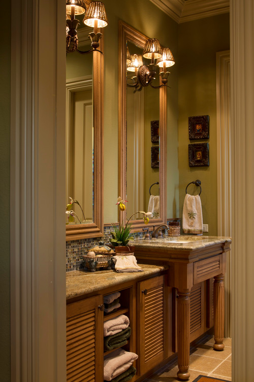 Louvered Bathroom Vanity Doors