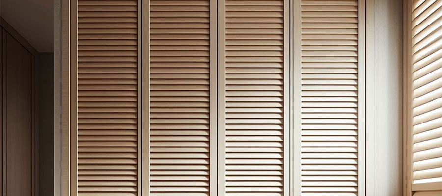 Sophisticated Simplicity: Louvered Closet Doors for Refined